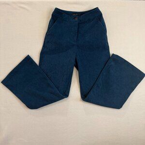 Hunter & Brown Pants Women's XS Blue Teal Corduroy High Rise Wide Leg Polyester